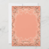 Invitation à une mariée élégante (Dos)