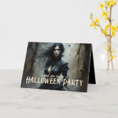 Invitation à une Nuit de Halloween Gothique de Mys (Fleur jaune)