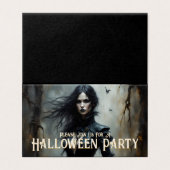 Invitation à une Nuit de Halloween Gothique de Mys (Outside Unfolded)