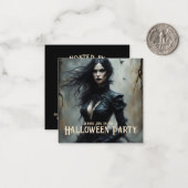 Invitation à une Nuit de Halloween Gothique de Mys (Devant/Arrière en situation)
