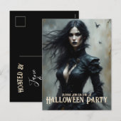 Invitation à une Nuit de Halloween Gothique de Mys (Devant / Derrière)