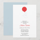 Invitation à une partie de ballons volants (Devant / Derrière)