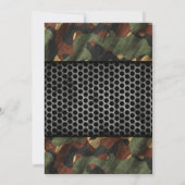 Invitation à une partie de chasse camouflage (Dos)