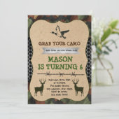 Invitation à une partie de chasse camouflée (Debout devant)