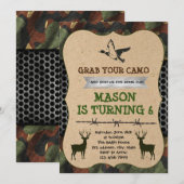 Invitation à une partie de chasse camouflée (Devant / Derrière)