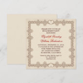 invitation à une partie de design élégant (Devant / Derrière)