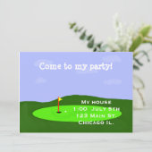 Invitation à une partie de golf (Debout devant)