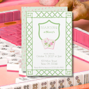 Invitation à une partie de Mahjong, bambou à fleur