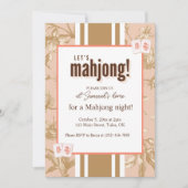 Invitation à une partie de Mahjong, toile, tuiles (Devant)