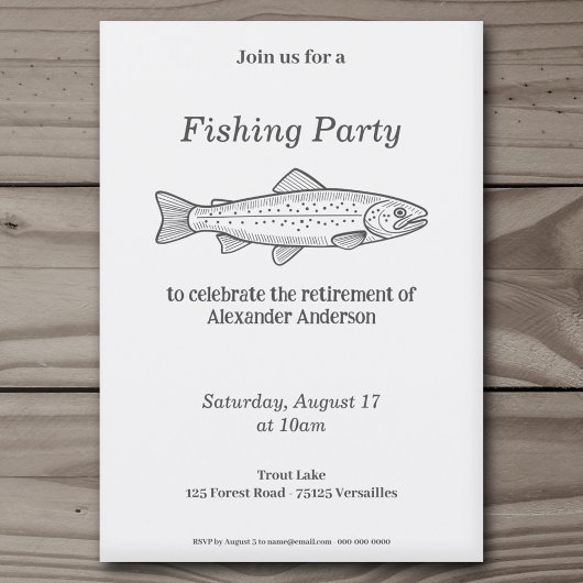 Invitation à une partie de pêche à la truite