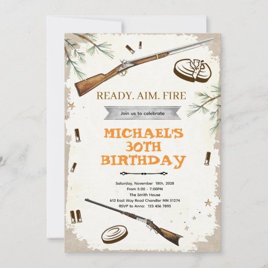 Invitation à une partie de tir (Devant)