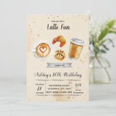 Invitation à une party brunch café (Debout devant)