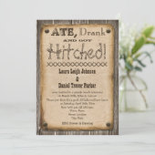 Invitation à une réception de mariage de style occ (Debout devant)