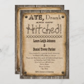 Invitation à une réception de mariage de style occ (Devant / Derrière)