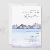 Invitation à une réception de mariage en montagne  (Devant)