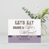 Invitation à une réception de mariage formelle: Ma (Debout devant)