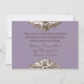 Invitation à une réception de mariage formelle: Ma (Dos)