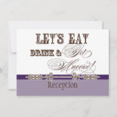 Invitation à une réception formelle : Manger, Boir (Devant)