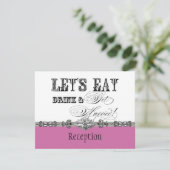 Invitation à une réception formelle : Manger, Boir (Debout devant)