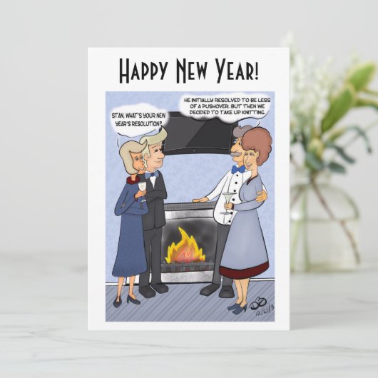 Invitation à une résolution du Nouvel An (Debout devant)