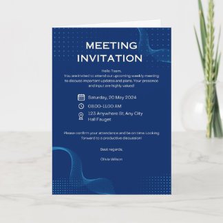 Invitation à une réunion d'affaires moderne ⭐