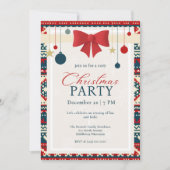 Invitation à une réunion de Noël conviviale scandi (Devant)