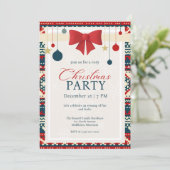 Invitation à une réunion de Noël conviviale scandi (Debout devant)