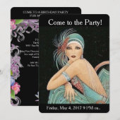 INVITATION À UNE RÉUNION - DÉCORATIF ET CHIC (Devant / Derrière)