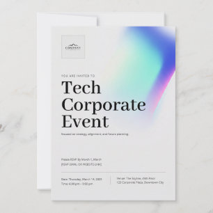 Invitation à une réunion d'événement d'entreprise