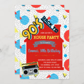 Invitation à une soirée 90 (Devant / Derrière)