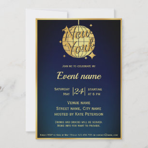Invitation à une soirée à New York NYC