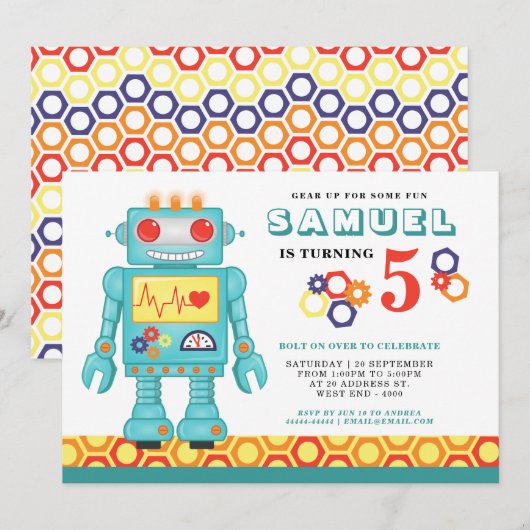 Invitation à une soirée à thème (Devant / Derrière)