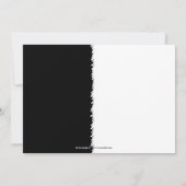 Invitation à une soirée à thème en noir et blanc 2 (Dos)