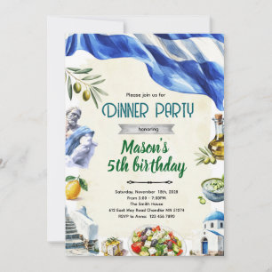 Invitation à une soirée à thème grec