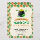 Invitation à une soirée à thème irlandais (Devant / Derrière)