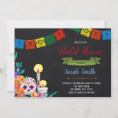 Invitation à une soirée à thème jour des morts (Devant)