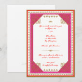 Invitation à une soirée à thème marocain (Devant / Derrière)