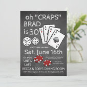 Invitation à une soirée à thème Poker (Debout devant)