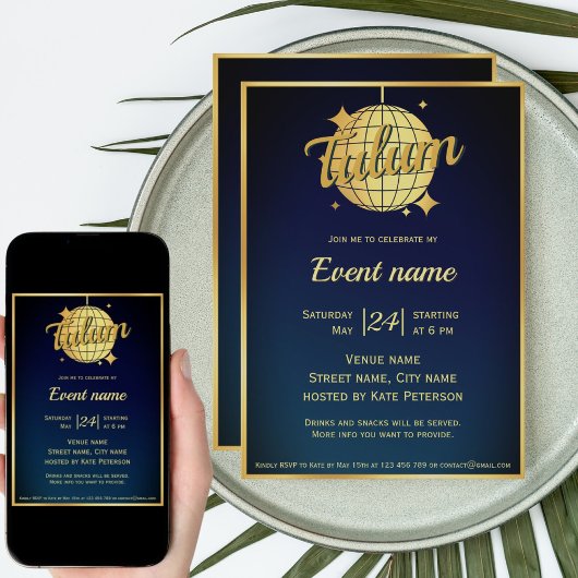 Invitation à une soirée à thème Tulum
