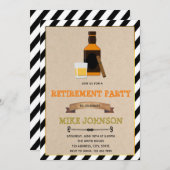 Invitation à une soirée à thème vin et cigare (Devant / Derrière)