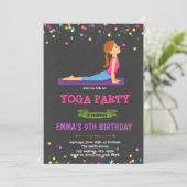 Invitation à une soirée à thème yoga (Debout devant)