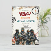 Invitation à une soirée Airsoft (Debout devant)