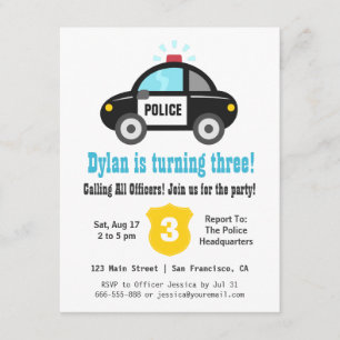 Invitation à une soirée Anniversaire de enfant voi