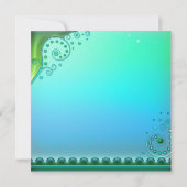 Invitation à une soirée aquatique élégante (Dos)