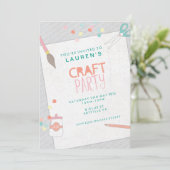 Invitation à une soirée Art & Artisanat moderne (Debout devant)