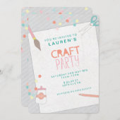 Invitation à une soirée Art & Artisanat moderne (Devant / Derrière)