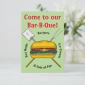 Invitation à une soirée barbecue (Debout devant)