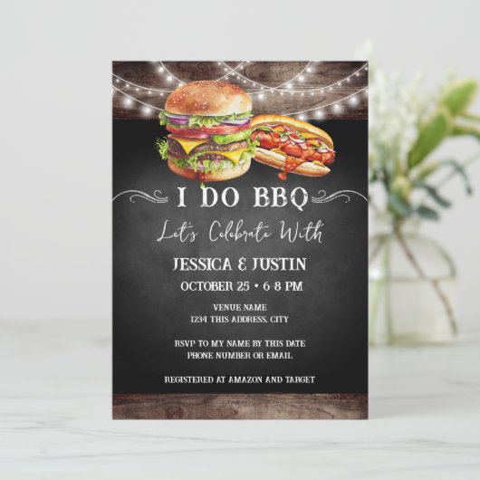 Invitation à une soirée BBQ (Debout devant)