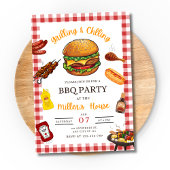 Invitation à une soirée BBQ, Grillades et détente 