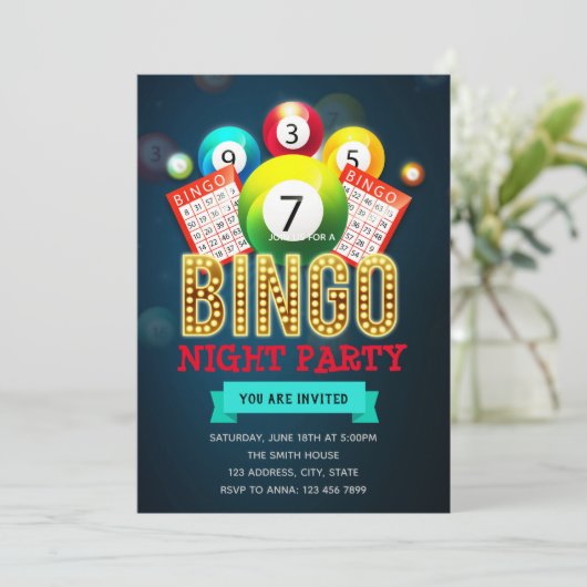 Invitation à une soirée bingo (Debout devant)